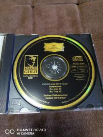 CD唱片  DG 贝多芬-第4&7交响曲/卡拉扬 KARAJAN/BRRTHOVEN  日24K金碟首版