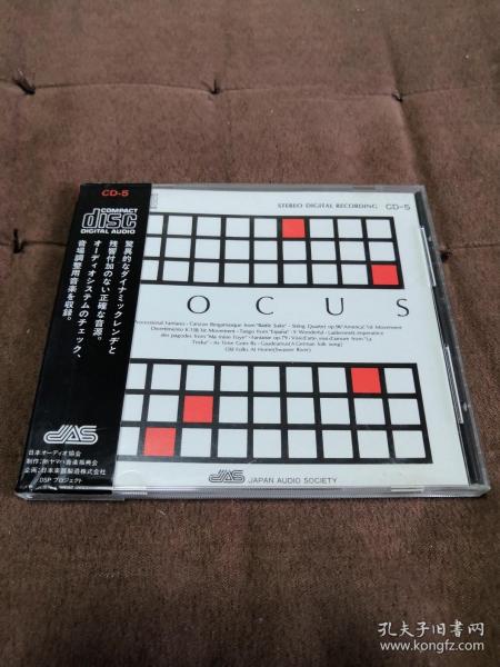 稀绝试音天碟 日本音响协会-焦点/ JAPAN AUDIO SOCIETY CD-5 FOCUS 日首版