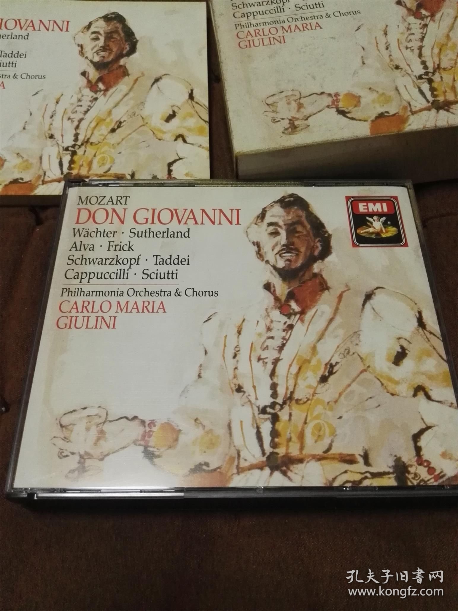 EMI 莫扎特-唐璜/朱里尼GIULINI/ MOZART 3CD 西德SONOPRESS首版