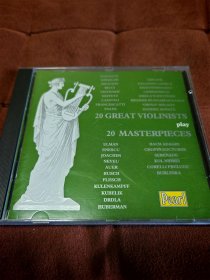 Pearl 20位伟大的小提琴家演奏20首小提琴名曲/20 GREAT VIOLINISTS PLAY 20 MASTERPIECES/ 英凸字首版