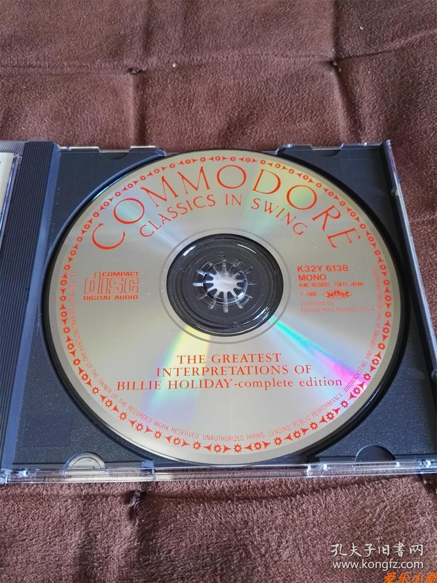 JAZZ女声 比莉哈乐黛-奇妙的果实 BILLIE HOLIDAY 3200元JVC刻字首版