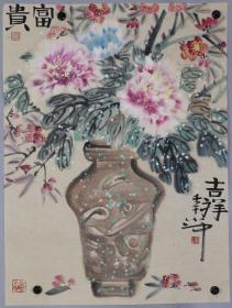 彭小冲，花卉画