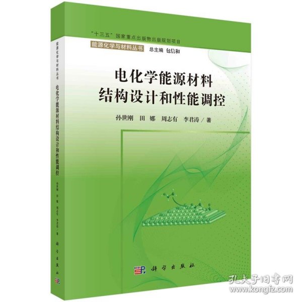 电化学能源材料结构设计和性能调控能源化学与材料丛书 孙世刚等