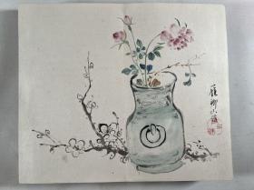 同治年间书画帖【墨妙帖】1册全，有画30幅，汉诗诽句书法36面，其中有寓日清客王乃先的书法，也有女史作品，可谓清末中日民间文人墨客交流的见证，大开本