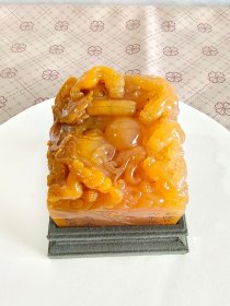 清乾隆 螭龙印章