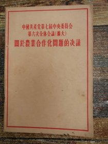 中国共产党第七届中央委员会第六次全体（扩大）会议关于农业合作化问题的决议（1955 年文献）