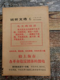 活叶文选1967年6（4篇重要文献）