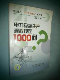 电力安全生产规程规定1000问