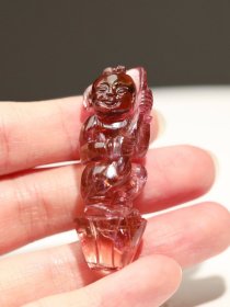老碧玺令旗童子——“旗开得胜”
