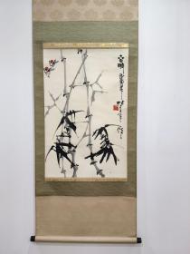 吉林省文史馆名誉馆员、著名画家：齐梦章先生丙寅年（1986年）国画作品《春晴》立轴一件
