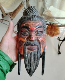 老木雕面具