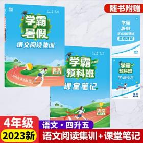 2023新版学霸的暑假暑期阅读语文4升5语文阅读集训4年级