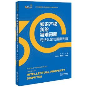 知识产权纠纷疑难问题司法认定与要案判解法律出版社朱丹