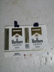 marlboro 烟标自然旧