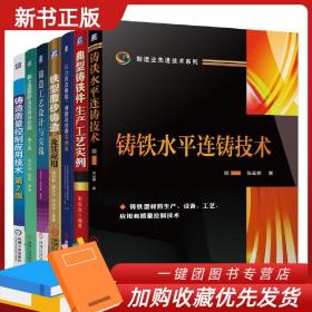 铸造质量控制应用技术黏土湿型砂及其质量控制工艺设计与实践压力铸造缺陷问题及对策实例集铁型覆砂铸造及其应用铸铁水平连铸技术