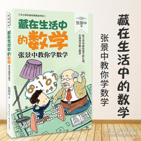 藏在生活中的数学 张景中著 中小学科普经典阅读书系 思考数学问题的思路和方法 学会用数学家的眼光看问题小学生课外数学读物