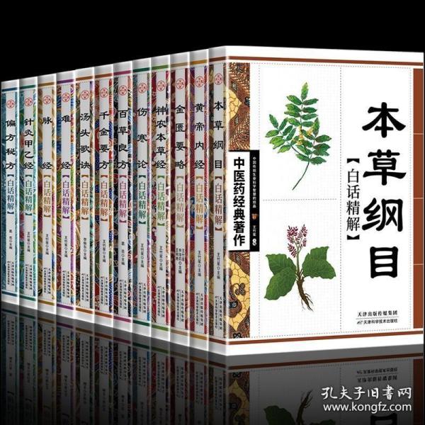 全套12册中医经典书籍 本草纲目黄帝内经金匮要略神农本草经伤寒论百草良方千金要方汤头歌诀偏方秘方难经脉经针灸甲乙经零基础书