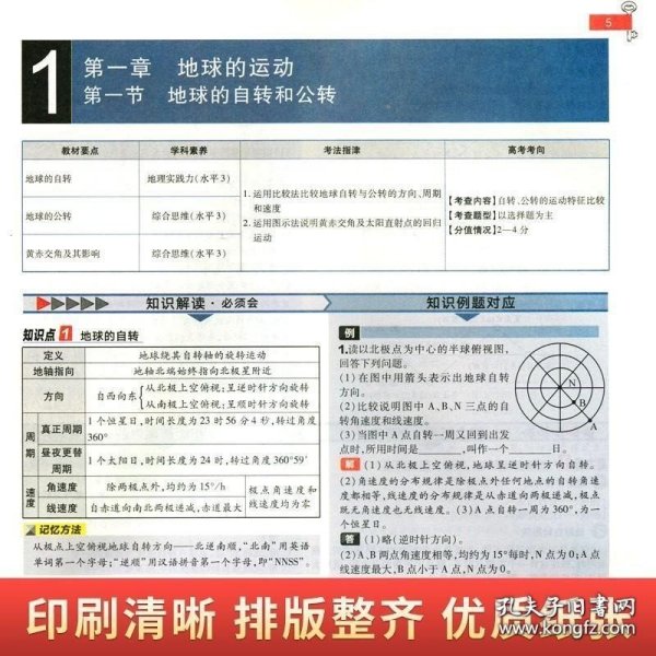 新教材 2021版王后雄学案教材完全解读 高中地理3 选择性必修1 自然地理基础 人教版 王后雄高二地理