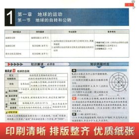 新教材 2021版王后雄学案教材完全解读 高中地理3 选择性必修1 自然地理基础 人教版 王后雄高二地理