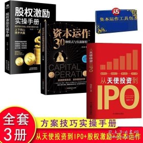 从天使投资到IPO 企业融资全解+资本运作30种模式与实战解析+股权激励实操手册 +资本运营工具包