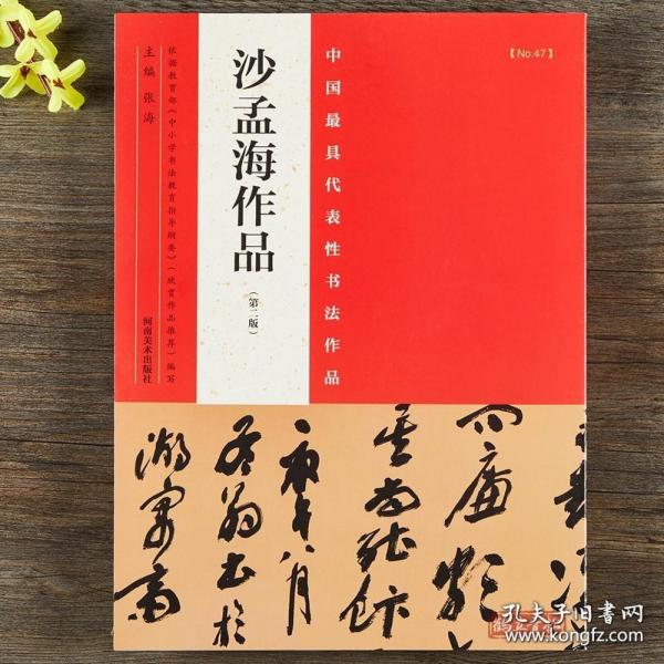 沙孟海作品 第二版 毛笔楷书行书草书碑帖书法字帖 作品集张海主编简繁体旁注 附碑文河南美术出版