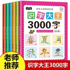 幼儿学前识字大王3000字全套6册 幼小衔接一日一练全套识字教材 幼儿园大班中班小班一年级3-4-5-6岁幼升小看图识字神器儿童启蒙早教认字书