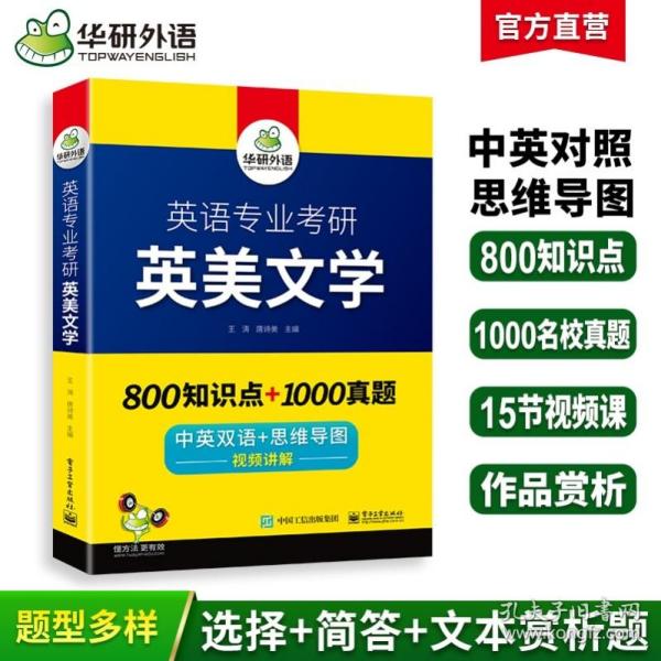 【自营2021】英语专业考研英美文学中英双语考点梳理历年真题视频讲解可搭基础英语+语言学