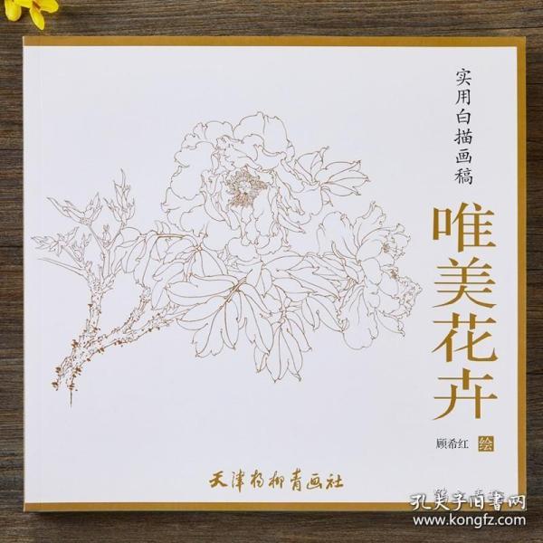 唯美花卉/实用白描画稿