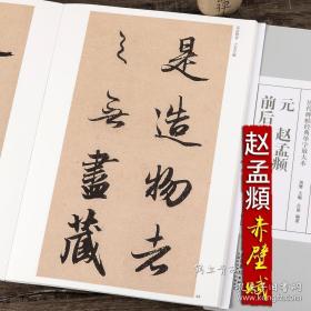 历代碑帖经典单字放大本 元 赵孟頫 前后赤壁赋 洛神赋