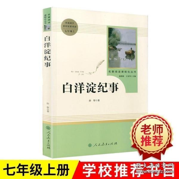 白洋淀纪事 名著阅读课程化丛书（统编语文教材配套阅读）七年级上