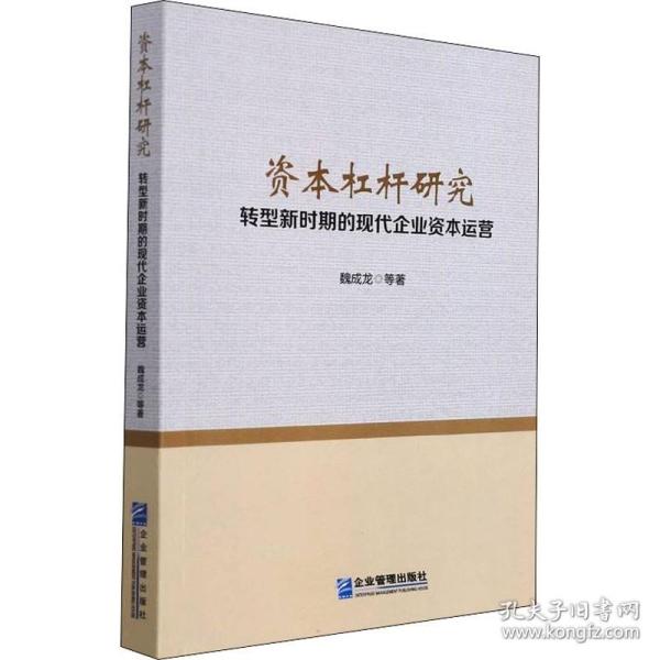 资本杠杆研究——转型新时期的现代企业资本运营