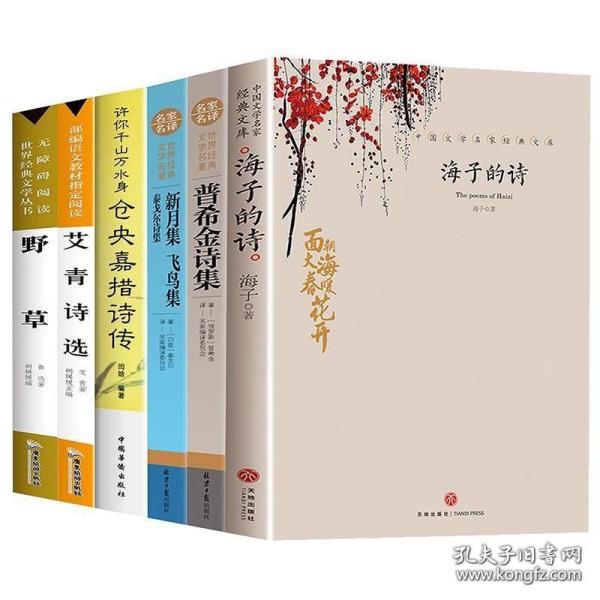 全6册 现代诗歌诗海子的诗歌集经典书籍艾青郭沫若普希金新月集飞鸟集野草中国朦胧诗散文诗歌浪漫诗歌现当代文学