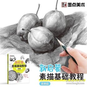 正版书籍墨点美术新启蒙素描基础教程蔬果素描零基础学生素描绘画入门教程书籍带视频教学单体静物实物结构明暗排线结构绘图铅笔绘画画册