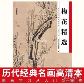 正版书籍国画入门书籍墨点美术历代经典名画高清本 梅花精选 下中国画册成人初学者自学工笔画零基础教程图书写意梅花白描绘画临摹练习本