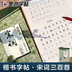 正版书籍荆霄鹏楷书字帖墨点经典文化宋词三百首初学者高中大学生手写正楷体练字帖钢笔硬笔临摹楷书字帖