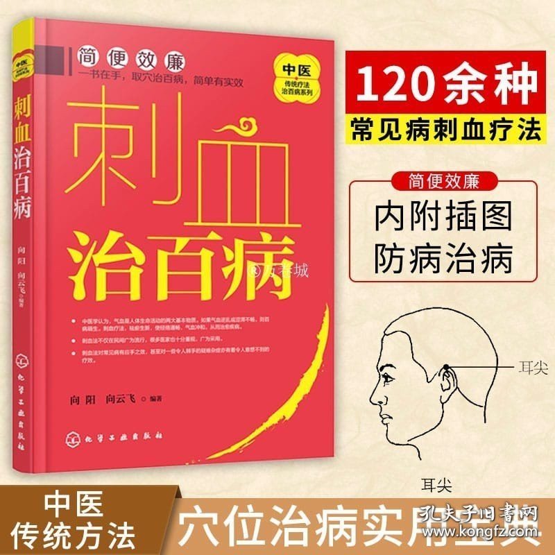 正版书籍刺血治百病 中医传统疗法 刺络法 向阳 向云飞 编著 穴位经络中医养生常见病刺血疗法取穴方法防未病中医宝典 正版 化学工业出版社