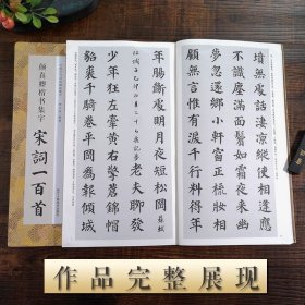 颜真卿楷书集字宋词一百首/中国历代经典碑帖集字