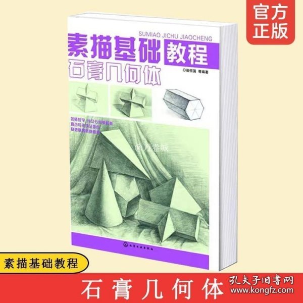 正版书籍素描基础教程 石膏几何体 零基础学素描 素描自学入门教材 铅笔手绘画画册本 铅笔素描人像 构图线描临摹训练技法手绘美术教程书籍