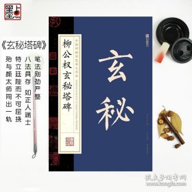 正版书籍墨点字帖柳公权玄秘塔碑书谱珍藏版毛笔字帖历代书法名家高清放大版碑帖系列经典墨迹毛笔书法练习帖