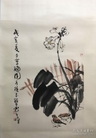 孙其峰《花鸟》山东招远人，国立北平艺专毕业。天津美术学院终身教授，文化部中国画研究院院部委员，中国美术家协会理事，中国书法家协会理事 ，西泠印社理事，享受国务院特殊贡献津贴专家，天津当代美术教育（高等美术教育和社会美术教育）的重要奠基人。曾任天津美术学院副院长。