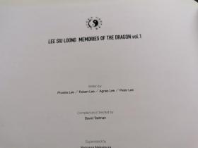 LEE SIU LOONG MEMORIES OF THE DRAGON vol.1 李小龙：龙之记忆（精装外文原版画册）