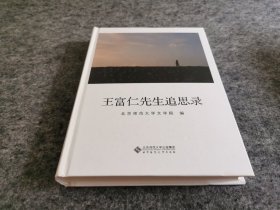 王富仁先生追思录（少见精装本 私藏品佳）