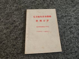 毛主席的革命路线胜利万岁 党内两条路线斗争史