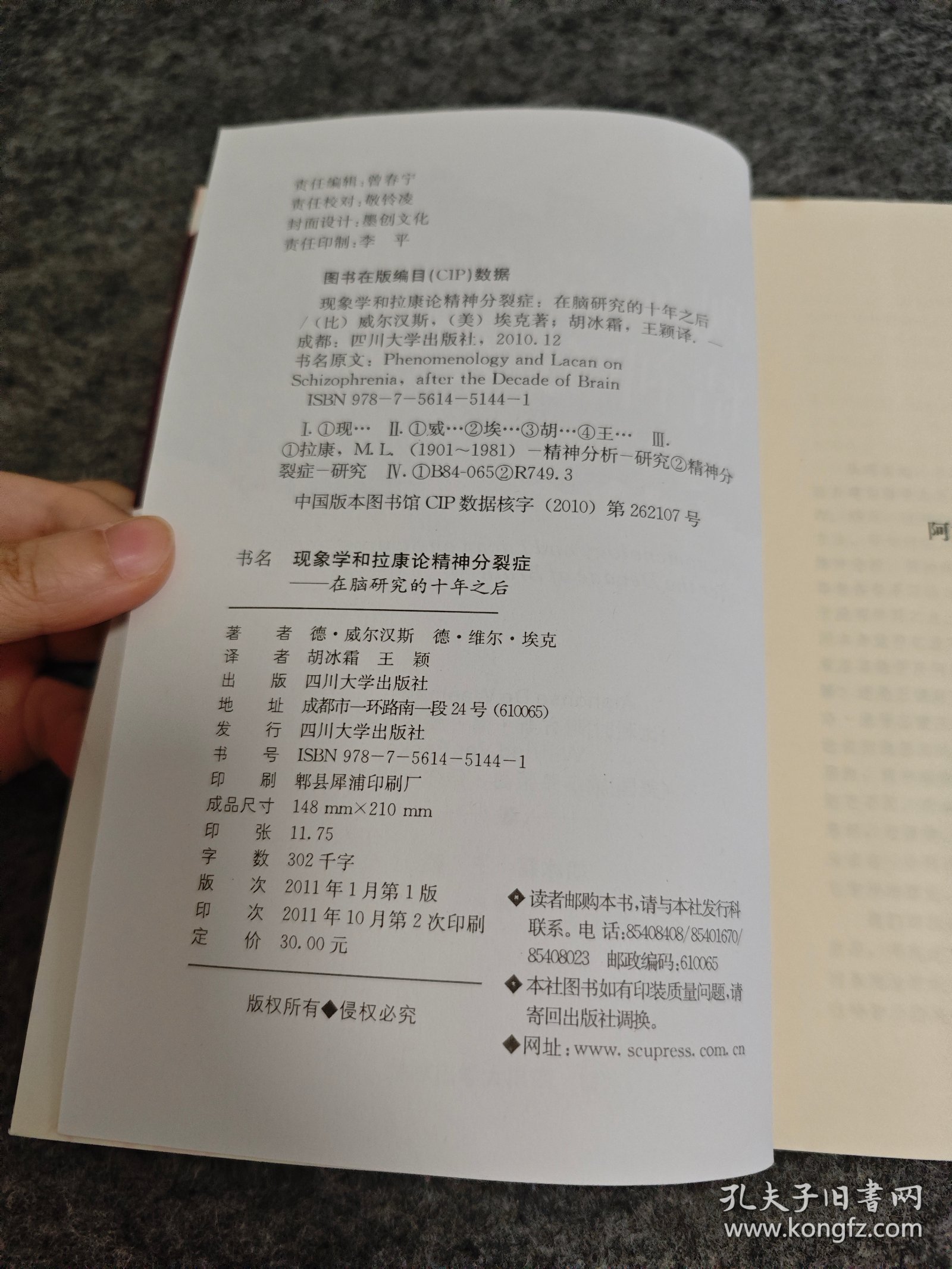 现象学和拉康论精神分裂症：在脑研究的十年之后