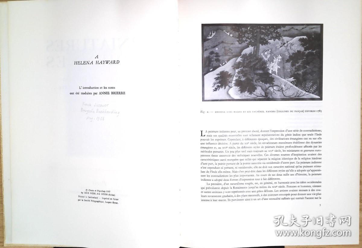 【国内发货】Miniatures Indiennes: Introduction et notes par（印度缩影：简介和注释）