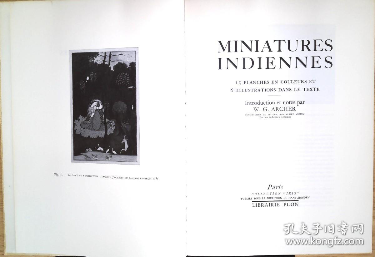 【国内发货】Miniatures Indiennes: Introduction et notes par（印度缩影：简介和注释）