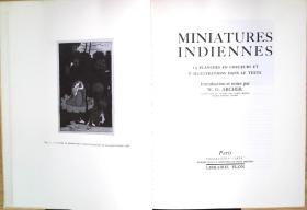 【国内发货】Miniatures Indiennes: Introduction et notes par（印度缩影：简介和注释）