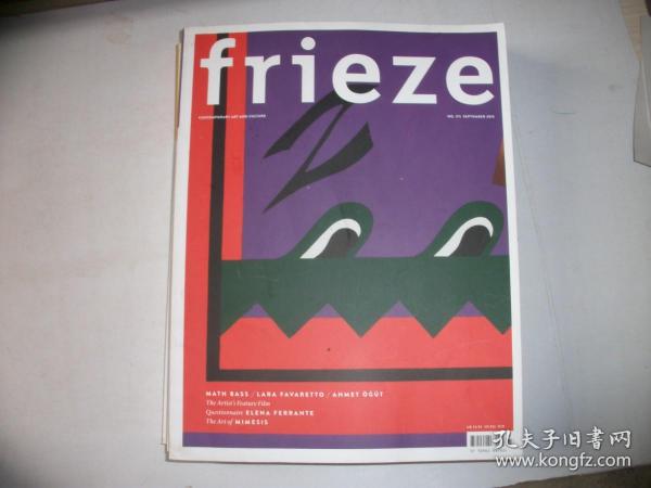 FRIEZE 173 SEPTEMBER 2015【164】大16开本英文原版杂志