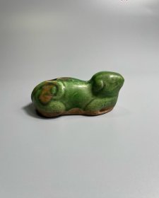 清代绿釉獾水盂-68