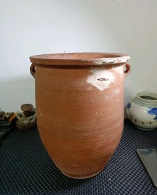 古代双耳红陶大罐子－开门老货-15